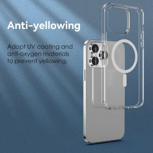 Shockproof MagSF Case for iPhone 14 Pro, Transparent 5
