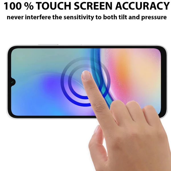 5D Full Glue Glass Protector for Samsung Galaxy A05S, Black 2