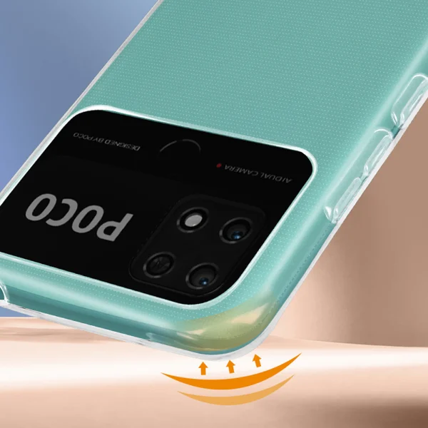 Силиконов калъф за Xiaomi Poco C40, 0.5mm, Прозрачен 2