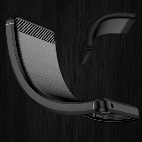 Silicone Case Carbon for Xiaomi Poco C40, Black 2