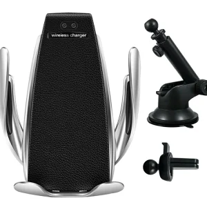 Поставка за кола и безжично зарядно QI-221 Sensor / Induction (10W) Black