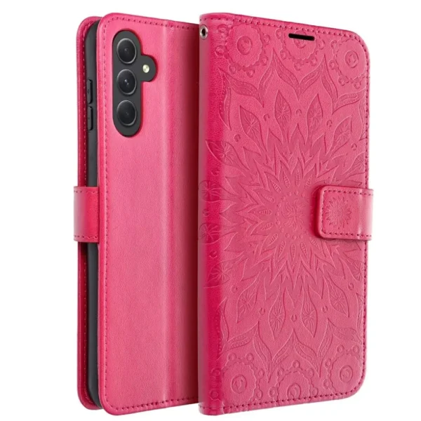 MEZZO Wallet Case for Samsung Galaxy A15 5G, Pink Mandala 1