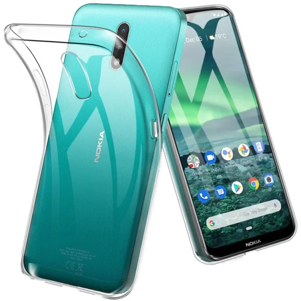 Silicone Case for Nokia 2.3, 0.5mm, Transparent 1