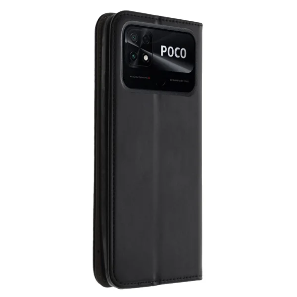Калъф Тефтер Magnetic за Xiaomi Poco C40, Черен 2