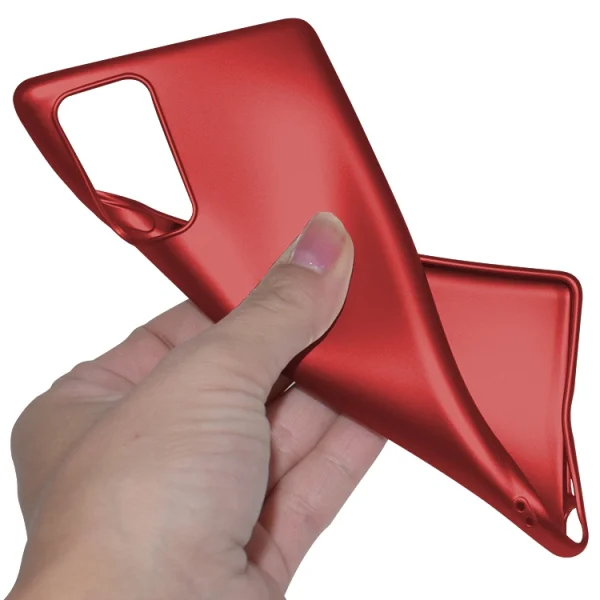 Силиконов калъф Level за Samsung Galaxy Note 20, Червен 5