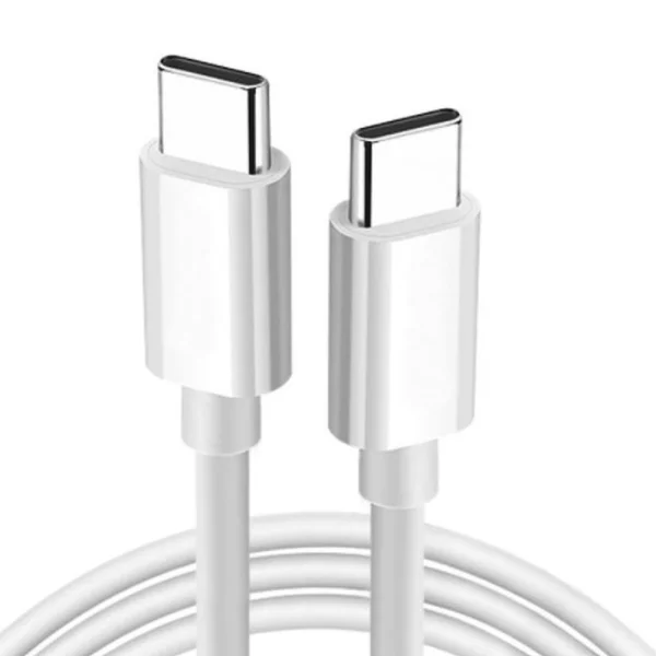 Кабел OBAL-ME Fast Charge от USB-C към USB-C, 1m, Бял 1