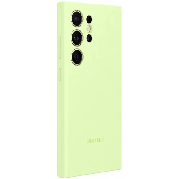 Калъф Samsung Silicone Cover за Samsung Galaxy S24 Ultra, EF-PS928TGE, Лайм 2