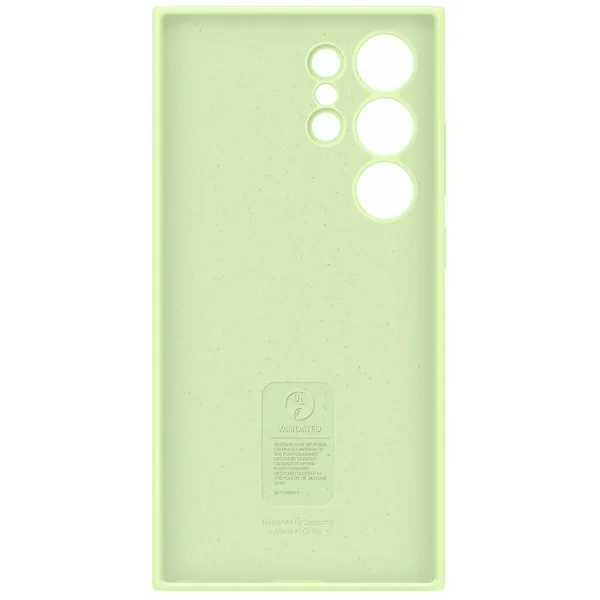Калъф Samsung Silicone Cover за Samsung Galaxy S24 Ultra, EF-PS928TGE, Лайм 3