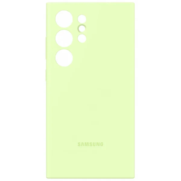 Калъф Samsung Silicone Cover за Samsung Galaxy S24 Ultra, EF-PS928TGE, Лайм 4