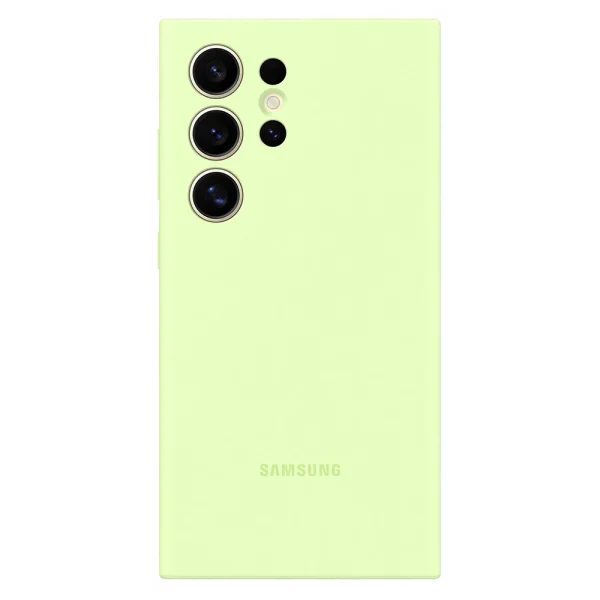 Калъф Samsung Silicone Cover за Samsung Galaxy S24 Ultra, EF-PS928TGE, Лайм 1