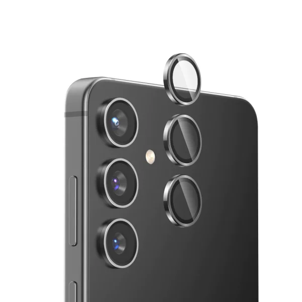 Стъклен Протектор HOFI Camring Pro Plus за камерата на Samsung Galaxy S24, Черен 1
