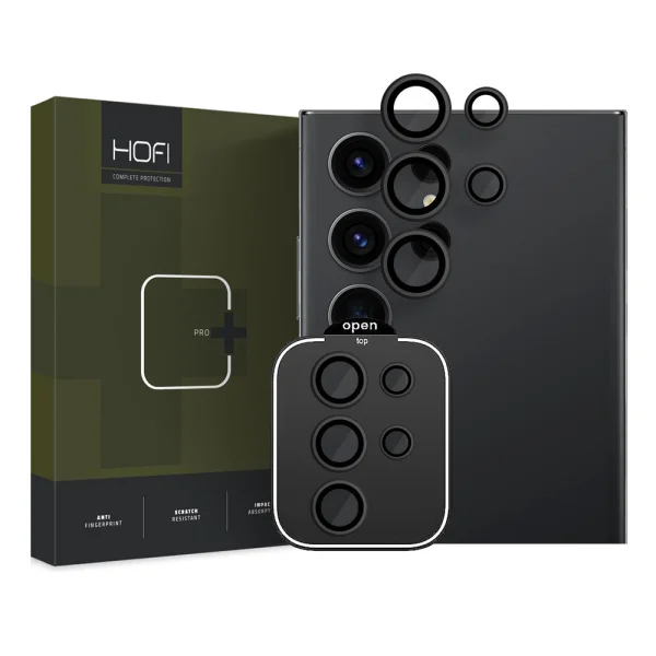 HOFI Camring Pro Plus Glass Camera Protector for Samsung Galaxy S24 Ultra, Black 2