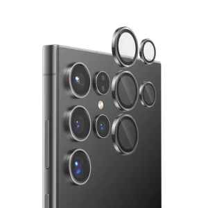 Стъклен Протектор HOFI Camring Pro Plus за камерата на Samsung Galaxy S24 Ultra, Черен