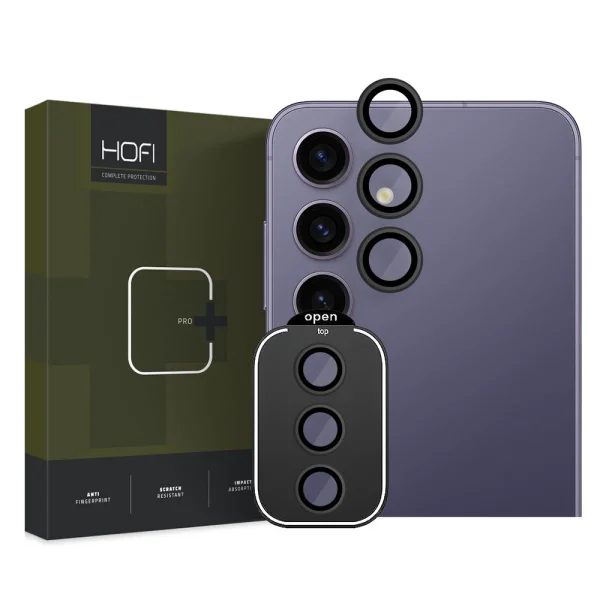 HOFI Camring Pro Plus Glass Camera Protector for Samsung Galaxy S24 Plus, Black 2