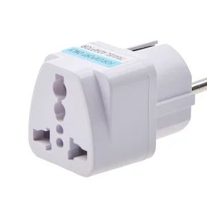 ПРЕХОДНИК 220V UK to EU Schuko - White