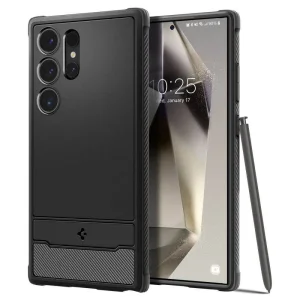 Калъф Spigen Rugged Armor за Samsung Galaxy S24 Ultra, ACS07286, Черен