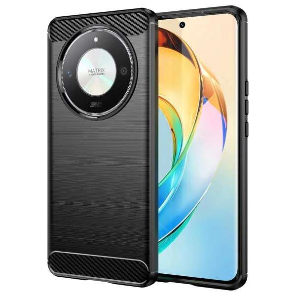 Силиконов калъф Carbon за Honor Magic6 Lite, Черен 3