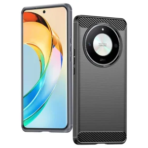 Силиконов калъф Carbon за Honor Magic6 Lite, Черен