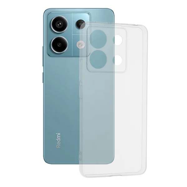 Силиконов калъф Techsuit за Xiaomi Redmi Note 13 Pro 5G / Poco X6, Прозрачен 5