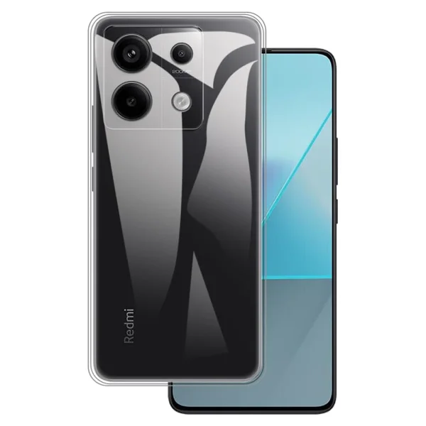 Силиконов калъф Techsuit за Xiaomi Redmi Note 13 Pro 5G / Poco X6, Прозрачен 1
