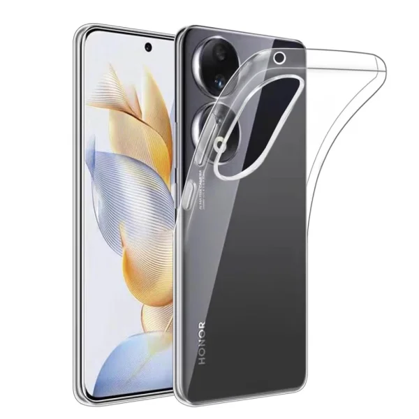 Silicone case for Honor 90 5G, 1mm, Transparent 1