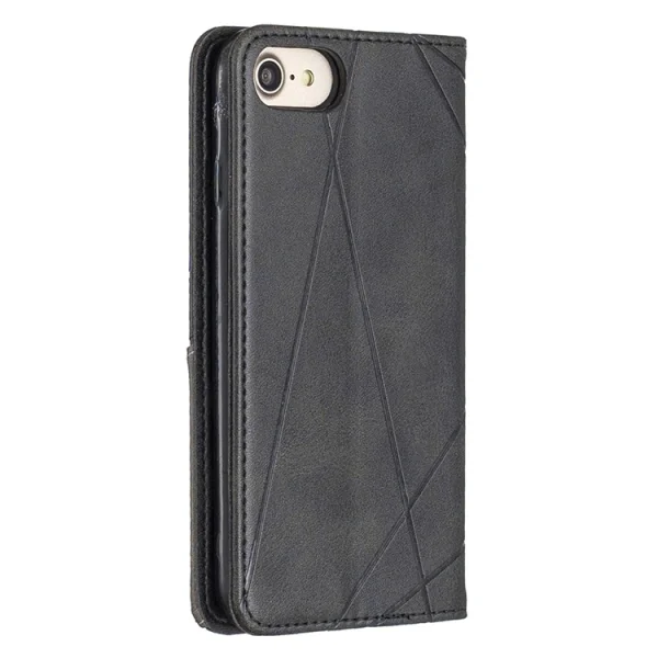 Leather Prismatic Wallet Case for Iphone 7/8/SE (2020), Black 2