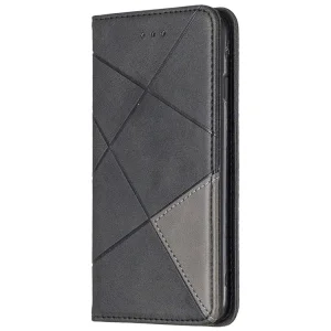 Калъф Тефтер Leather Prismatic за Iphone 7/8/SE (2020), Черен