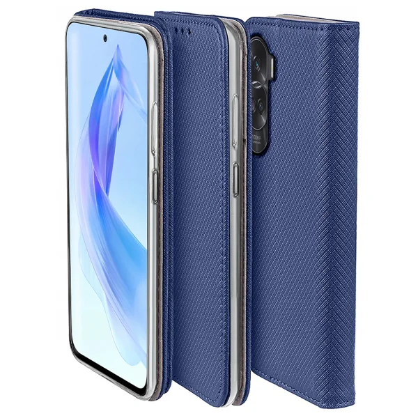 Smart Book Case for Huawei Honor 90 Lite 5G, Blue 2