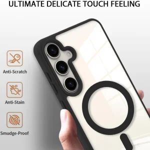 Shockproof case Acrylic Color MagSF for Samsung Galaxy S24, Black 3