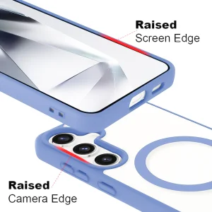 Shockproof case Acrylic Color MagSF for Samsung Galaxy S24, Light blue 4