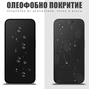 Glass Screen Protector PRIVACY for iPhone 15 Pro, 5D Full Glue, Black 3