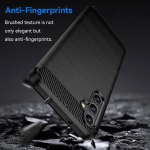 Silicone Case Carbon Fibre Brushed for Samsung Galaxy A25 5G, Black 5
