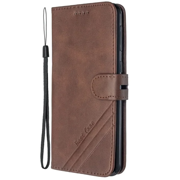 Flip Wallet Case Shell Wallet for Samsung Galaxy M21 / M30s, Brown 1