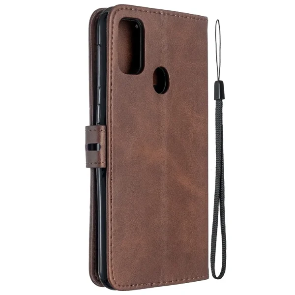 Flip Wallet Case Shell Wallet for Samsung Galaxy M21 / M30s, Brown 2