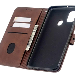 Flip Wallet Case Shell Wallet for Samsung Galaxy M21 / M30s, Brown 3