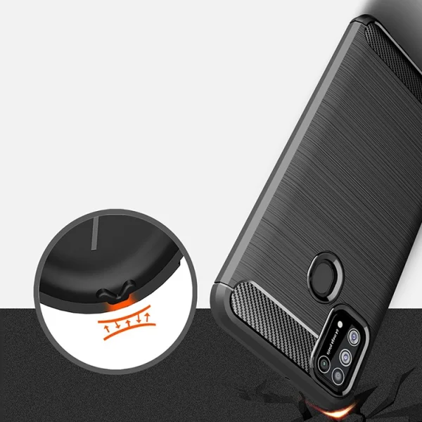 Silicon Case Carbon for Samsung Galaxy M31, Black 4