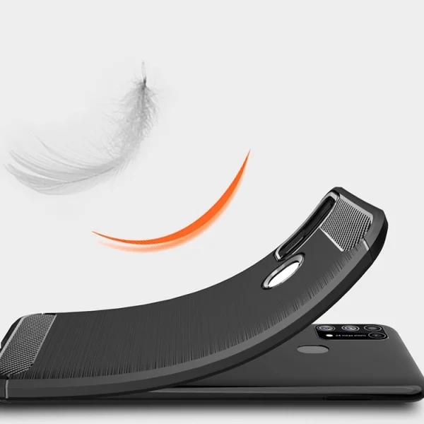 Silicon Case Carbon for Samsung Galaxy M31, Black 3