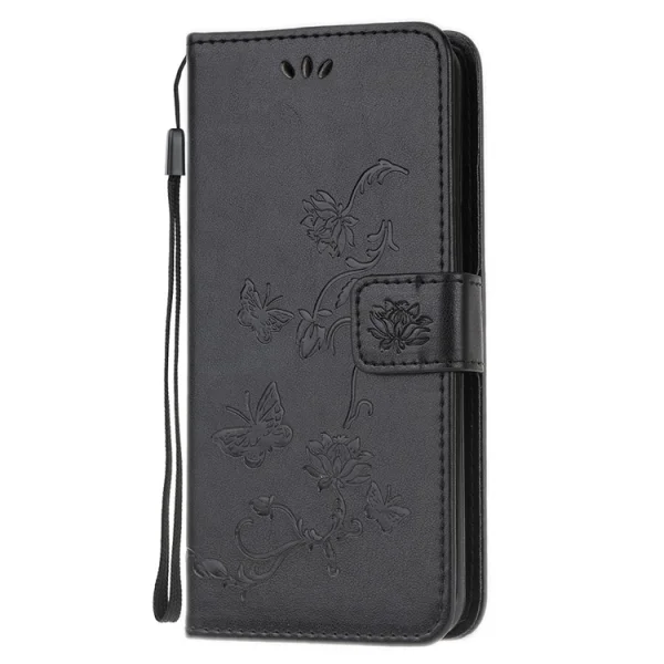 Калъф Тефтер Butterfly Flower за Samsung Galaxy M21/M30s, Черен 1