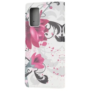 Калъф Тефтер за Samsung Galaxy Note 20/Note 20 5G, Лилави цветя 3