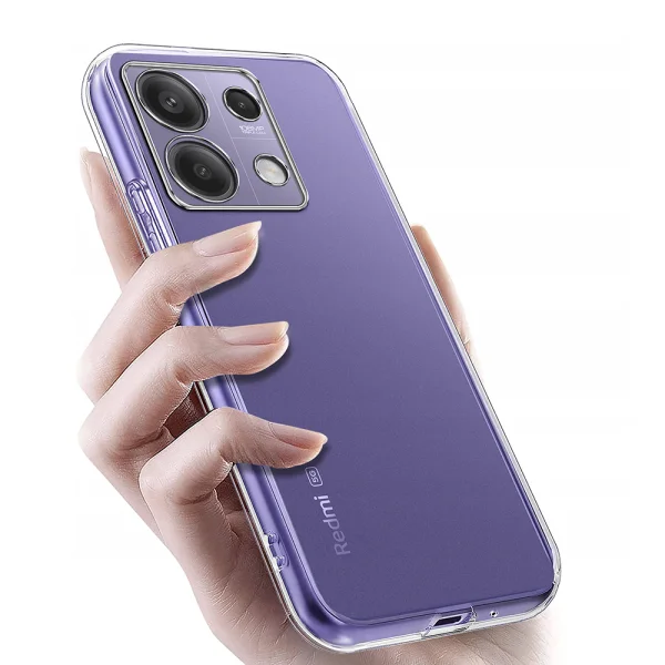 Silicone Case for Xiaomi Redmi Note 13 Pro 5G, 2mm, camera protection, Transparent 2