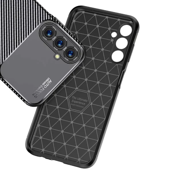 Силиконов калъф Carbon Fiber Texture за Samsung Galaxy A05s, Черен 4