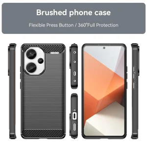 Силиконов Калъф Techsuit Carbon Fibre Brushed за Xiaomi Redmi Note 13 Pro Plus 5G, Черен 4