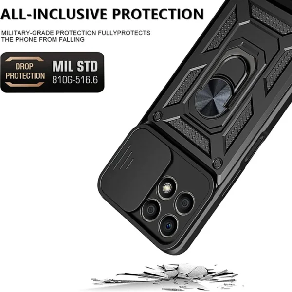 Shockproof Case Slide Camera for Honor X8b, Black 3