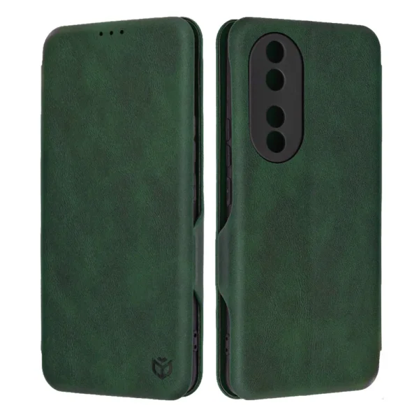 Калъф Тефтер Techsuit Safe Wallet Plus за Honor 90, Зелен 1