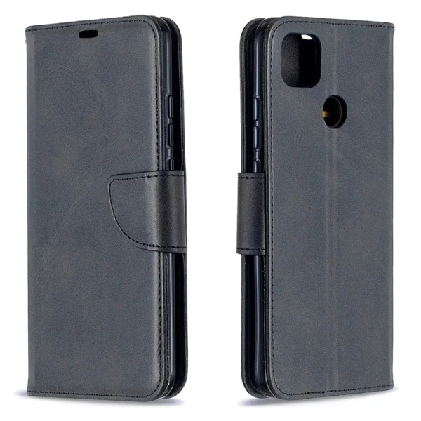 Калъф Тефтер Leather Wallet за Xiaomi Redmi 9C, Черен 4