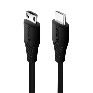 Кабел SWISSTEN  USB-C към Micro USB, 1.0 m, Черен 3