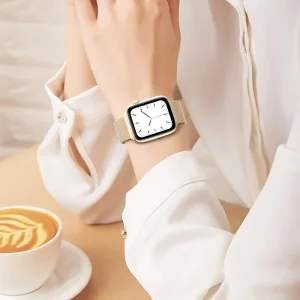 SWISSTEN Metal Strap for Apple Watch 1/2/3/4/5/6/7/SE 38/40/41mm, Gold 3