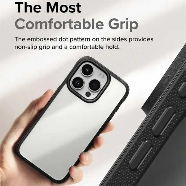 Shockproof case Ringke Fusion Bold for iPhone 15 Pro Max, Black 5