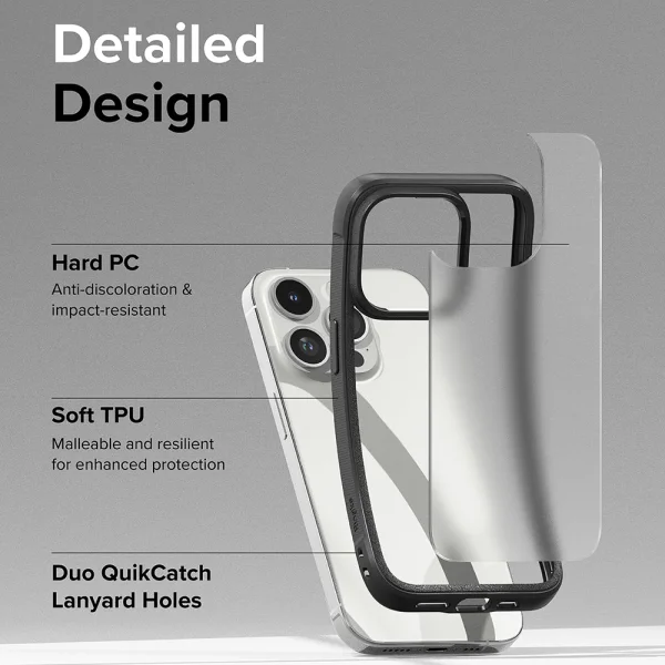 Shockproof case Ringke Fusion Bold for iPhone 15 Pro Max, Black 4