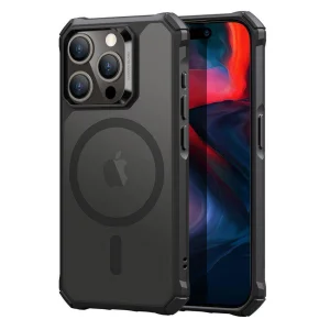Удароустойчив калъф ESR Air Armor Halolock MagSafe за iPhone 15 Pro Max, Черен